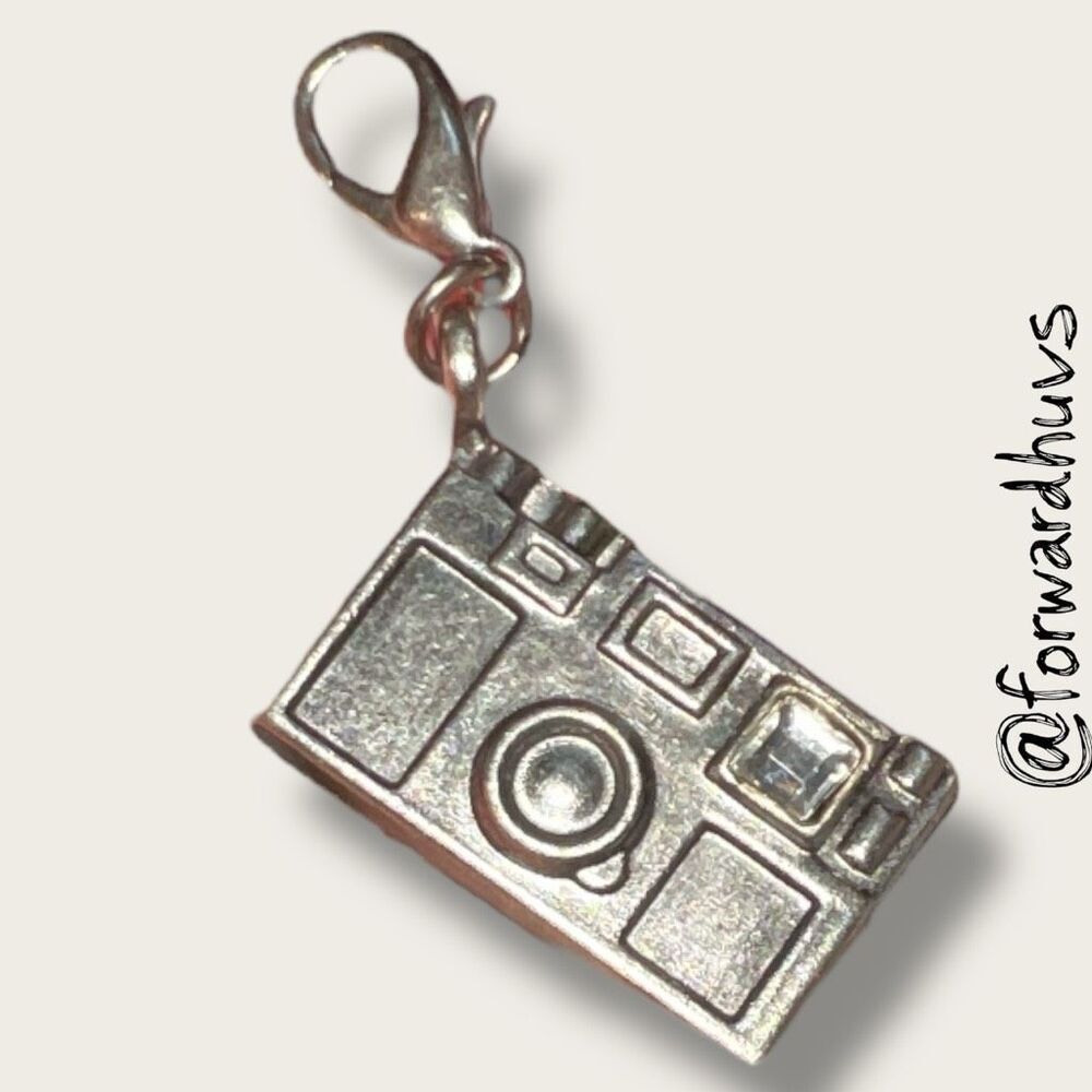 Bundle Sale 3 for $15 | Silver-tone Camera Charm – Lobster Clasp